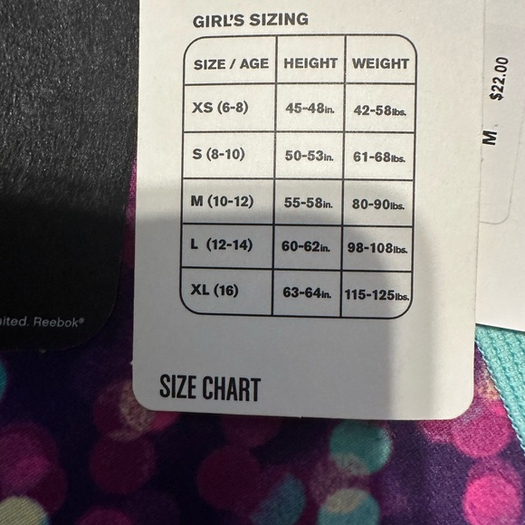 Girls Reebok Gymnastics Set - Picture 2 of 3